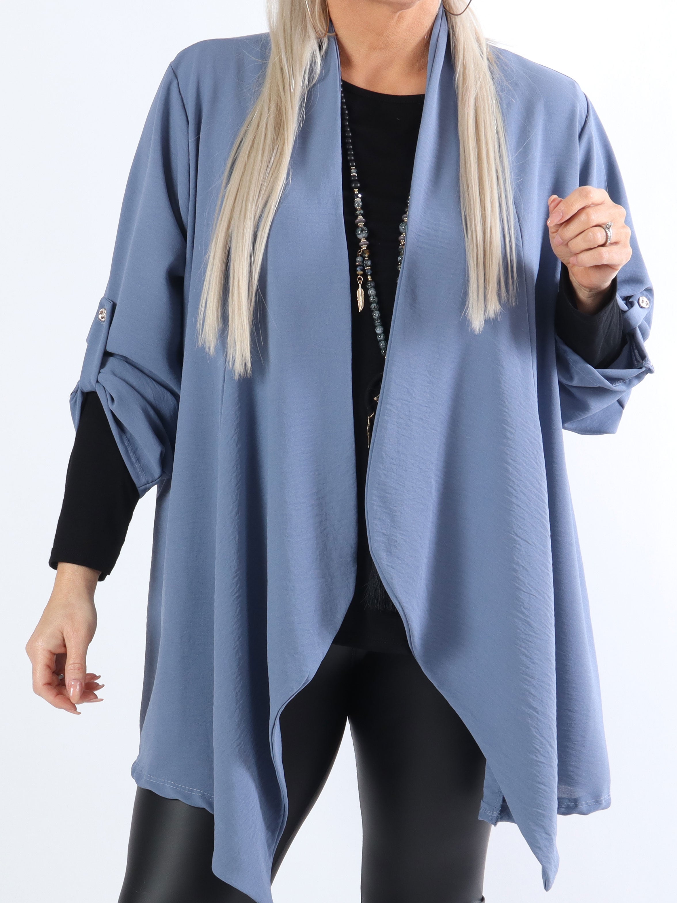 Dream - Enkel plus size cardigan i let og fint stof